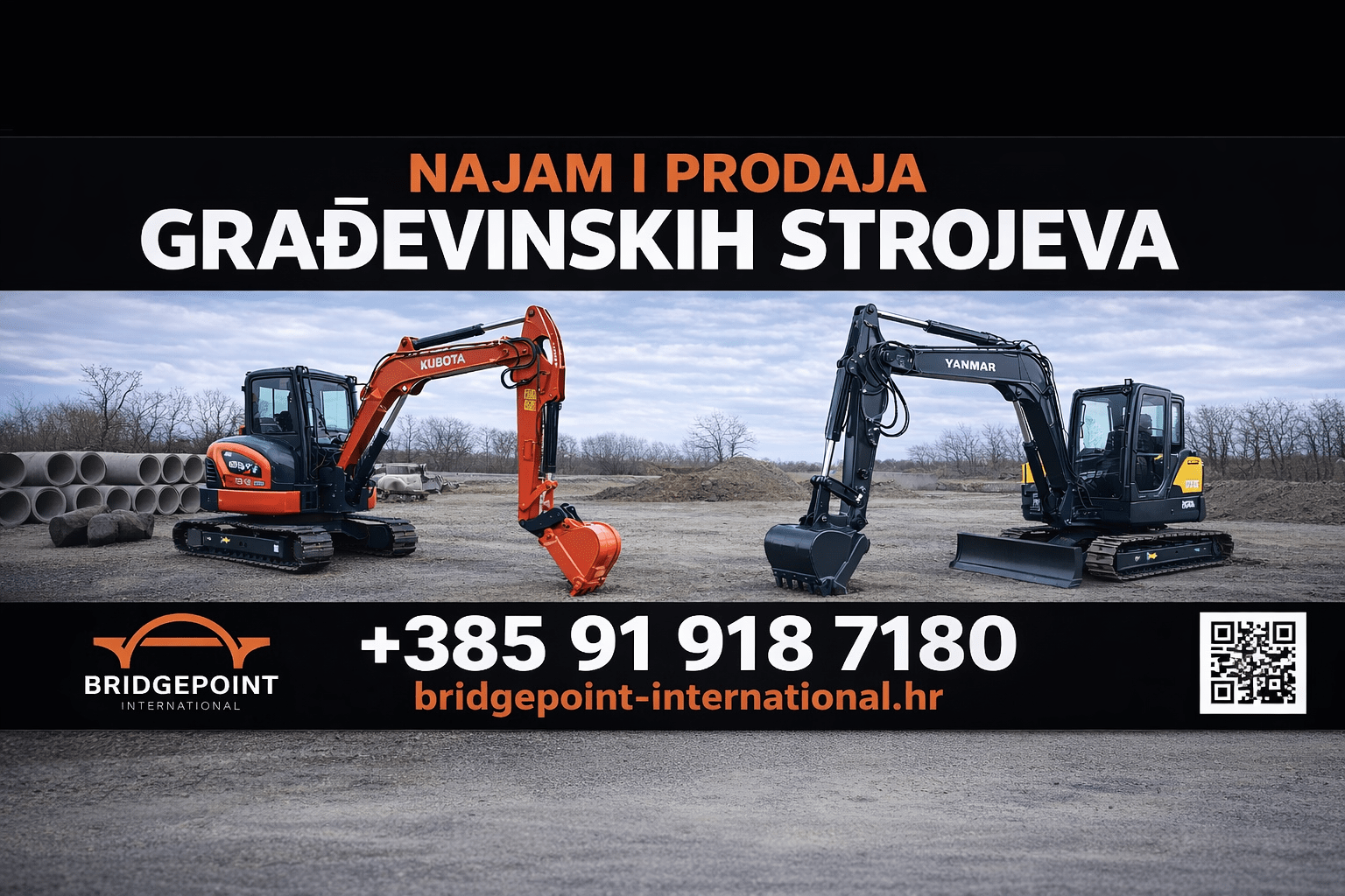 Prodaja bagera i skladište